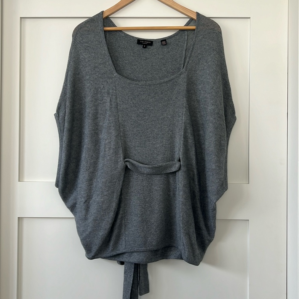 Ted Baker belted short sleeve sweater